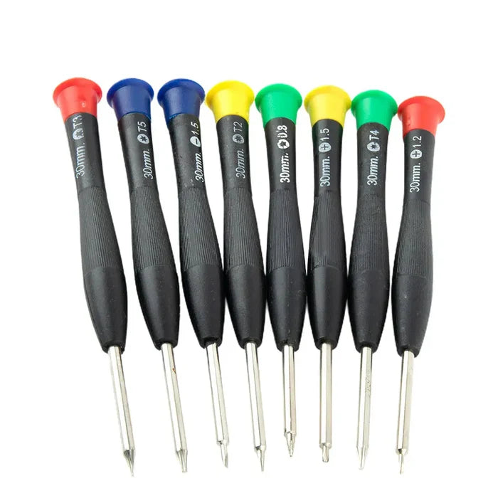 HBC Habicare 8-piece watch precision screwdriver set with small screwdrivers for watch repair and maintenance.
