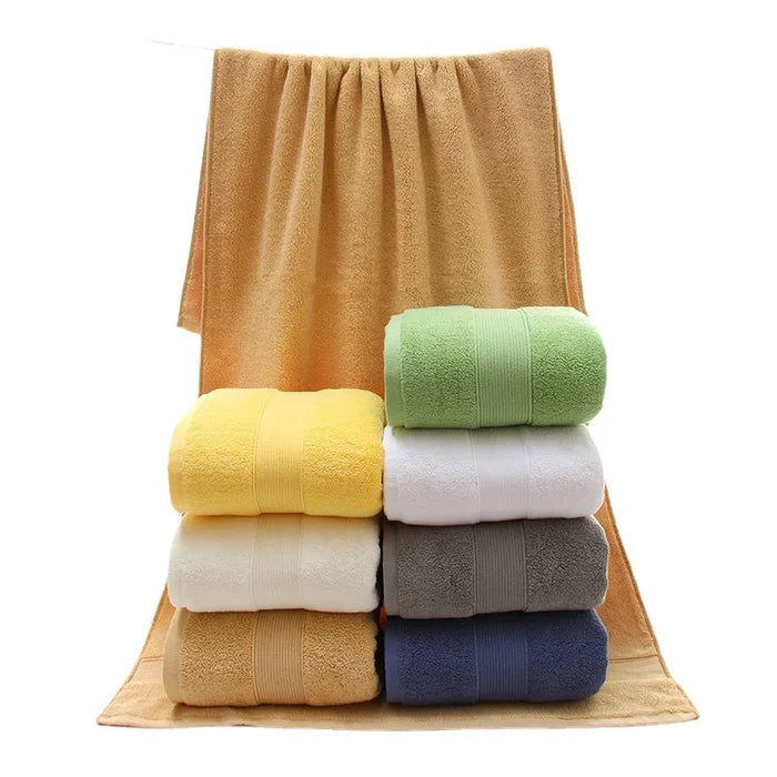 Soft, highly absorbent 100% cotton bath towels by ShopHub NZ with quick-dry, 600GSM, perfect for luxury bathroom use.