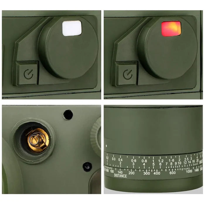 Habicare professional waterproof binoculars with built-in compass, black SS model, showing the binoculars with focus and adjustment knobs.