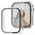 Clear protective case for Apple Watch 1st generation 38mm by Habicare, showing the transparent fit on the watch.