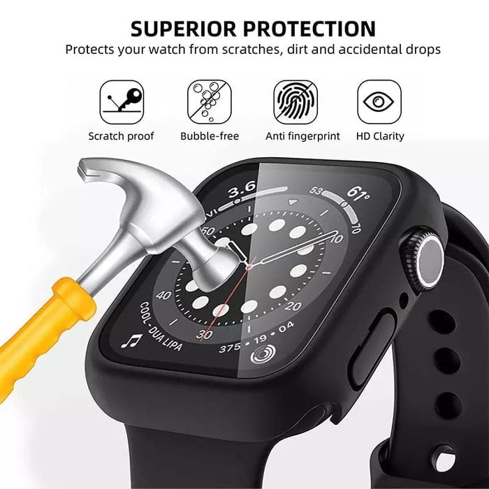 Clear protective case for 38mm Apple Watch 1st generation, designed by That Watch Shop, showcasing the watch's face and edges.