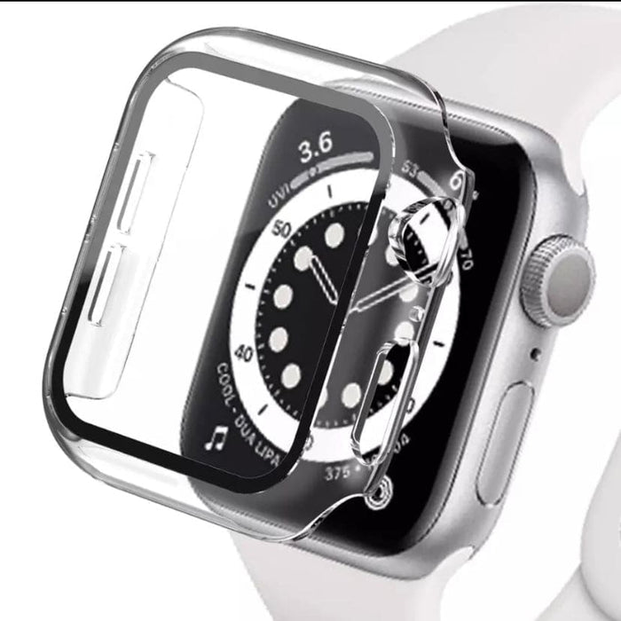 Clear protective case for Apple Watch 1st generation 38mm, designed by That Watch Shop, shown on a white background.
