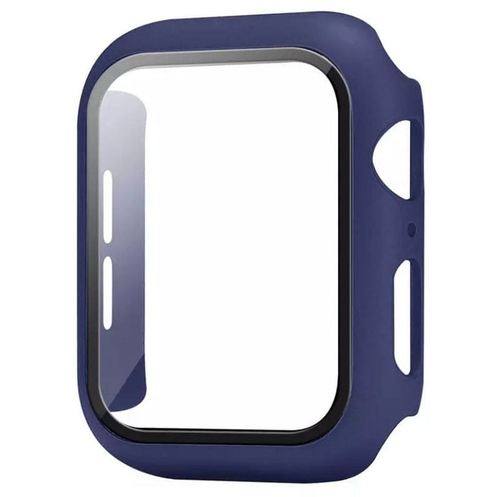 Navy protective case for Apple Watch Series 1 (38mm), made by That Watch Shop, shown on a white background.
