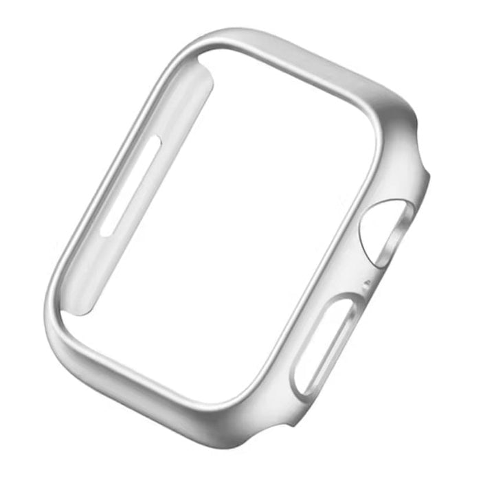 Silver bumper protective case for Apple Watch Series 10 42mm, designed by That Watch Shop, provides durable protection.