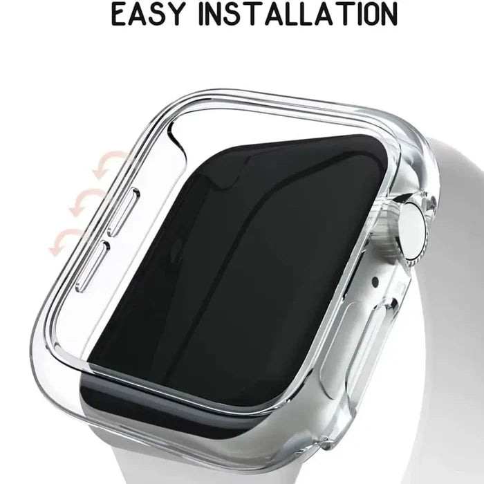 Habicare protective case for Apple Watch Series 10 46mm, clear durable cover with precise cutouts for buttons and screen protection.