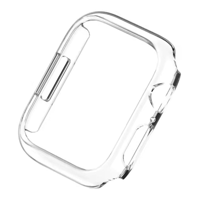 Clear protective case for Apple Watch Series 10 46mm, made by That Watch Shop, showing the transparent watch case covering the device