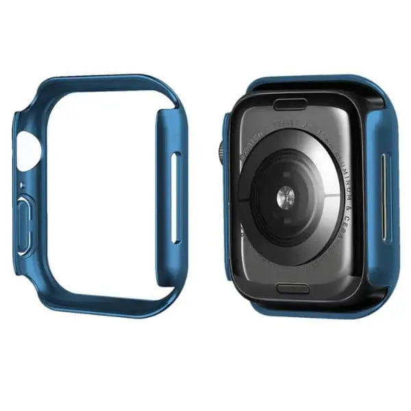 Habicare protective case for Apple Watch Series 4 44mm, shown on the smartwatch, offers durable cover and screen protection.