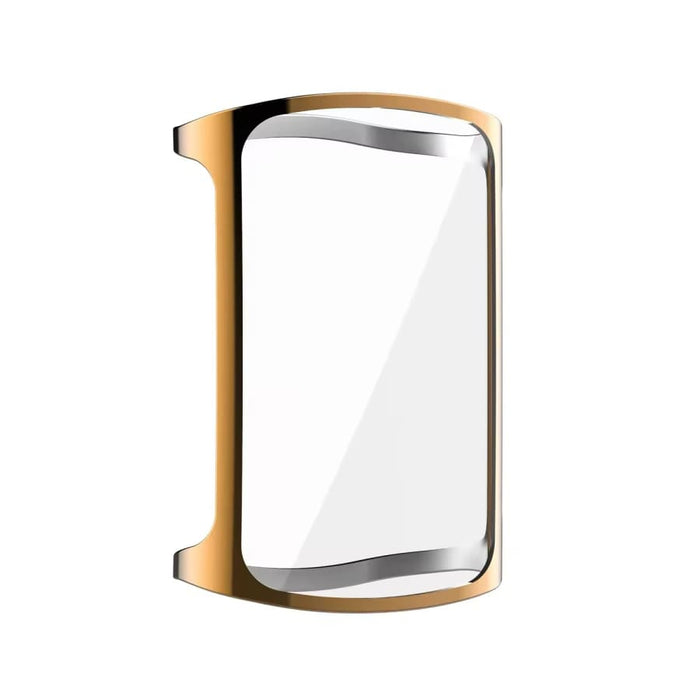Gold protective watch case for Fitbit Charge 6, designed by That Watch Shop, covering the device for protection and style.