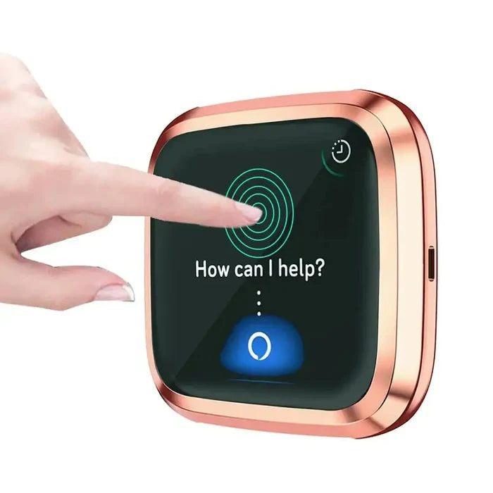 Habicare protective TWS case in various colors for Fitbit Versa 2 smartwatch, durable and stylish accessory.