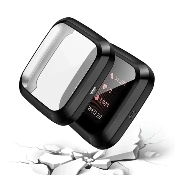 Habicare protective TWS case for Fitbit Versa 2 in 10 vibrant colors, designed to shield and personalize your smartwatch.