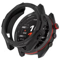 Black Habicare protective case for Garmin Approach S70 42mm watch, providing secure coverage and protection for the device.