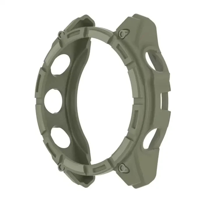 Green Habicare protective watch case for Garmin Enduro 3, durable and fitted to safeguard the smartwatch.