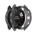 Black protective watch case for Garmin Fenix 6X and 6X Pro smartwatch, designed to shield and secure the device.