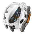 Silver protective watch case for Garmin Fenix 8 (43mm) series, designed to safeguard the watch from scratches and impacts.
