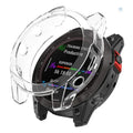 Clear protective case for Garmin fenix Chronos series watch by Habicare, featuring a transparent cover for screen and body protection.