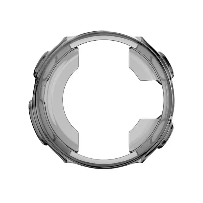 Transparent black Habicare protective case for Garmin Forerunner 235 series watch, providing durable coverage and scratch protection.