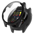 Black Habicare protective case for Garmin Forerunner 265 watch, designed to shield the device from scratches and impacts.