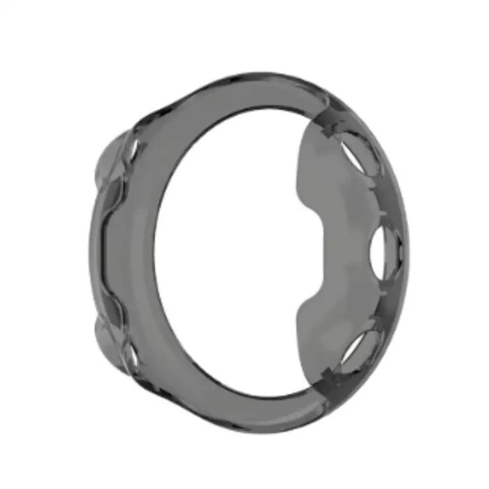 Black Habicare protective case for Garmin Forerunner 45 42mm smartwatch, made of durable material to safeguard the device.