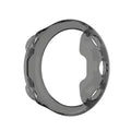 Black Habicare protective case for Garmin Forerunner 45 42mm smartwatch, made of durable material to safeguard the device.