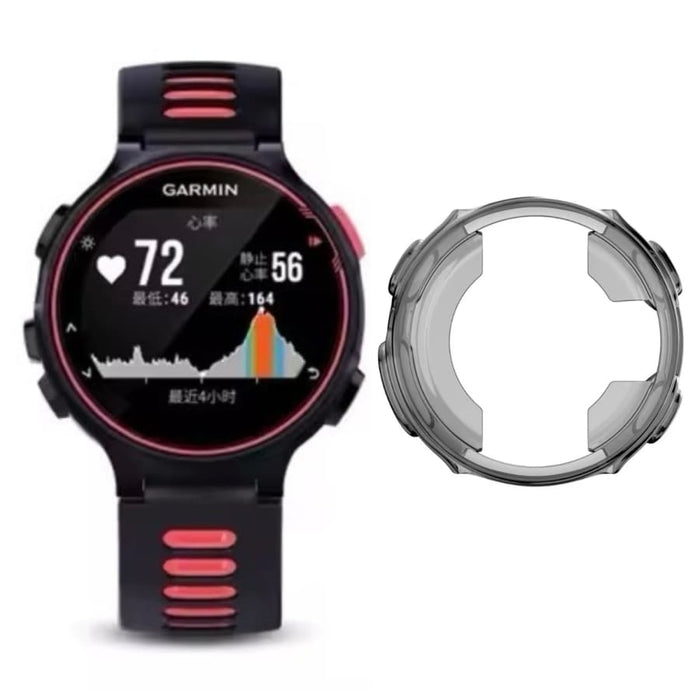 Black protective case for Garmin Forerunner 735/735XT sports watch, designed to safeguard the Garmin Garmin Forerunner 735XT.