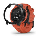 Black protective watch case for Garmin Instinct 2S series, designed to safeguard the watch screen and body.