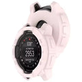 Pink Habicare protective watch case for Garmin Instinct E 40mm, providing durable coverage and style for the smartwatch.