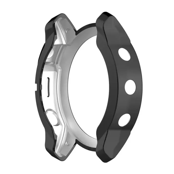 Black Habicare protective case for Garmin quatix 7X watch, designed to protect and secure the device.