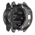 Clear protective case for Garmin Tactix Delta smartwatch, durable and transparent cover for watch protection.