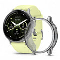 Transparent black Garmin Venu 4 45mm watch screen protector in a protective case, designed for durability and clear visibility.