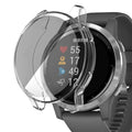 Clear protective case for Garmin Venu watch, transparent and durable, designed to safeguard the watch from scratches and impacts.
