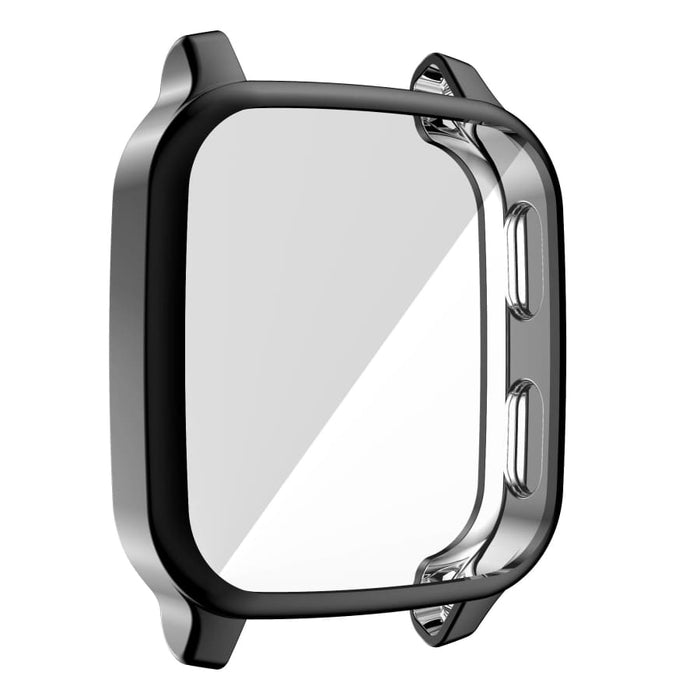 Black protective watch case for Garmin Venu Sq Series, designed by That Watch Shop, showcasing durable, snug fit for the smartwatch.