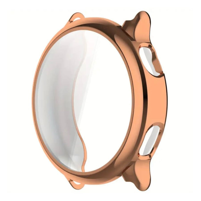 Gold protective case for Garmin Vivoactive 6 smartwatch, made by That Watch Shop, shown fitted on the watch in this image.