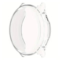 Clear Habicare protective case for Garmin Vivoactive 6 watch, showing the transparent, snug-fitting cover on the device.