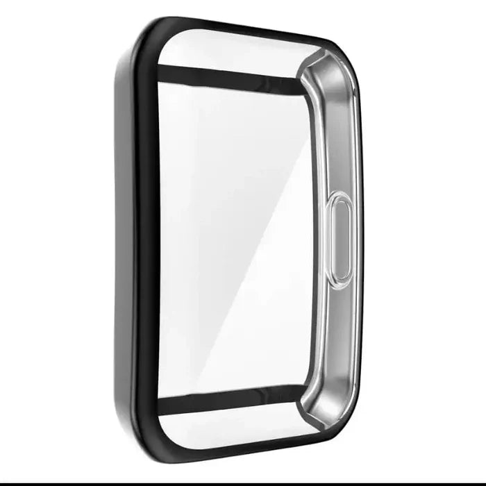 Black Habicare protective case for Huawei Band 6 smartwatch, snug fit and durable cover to protect the device.