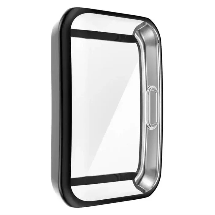 Black Habicare protective case for Huawei Band 7, designed to shield the smartwatch with a sleek, durable cover.