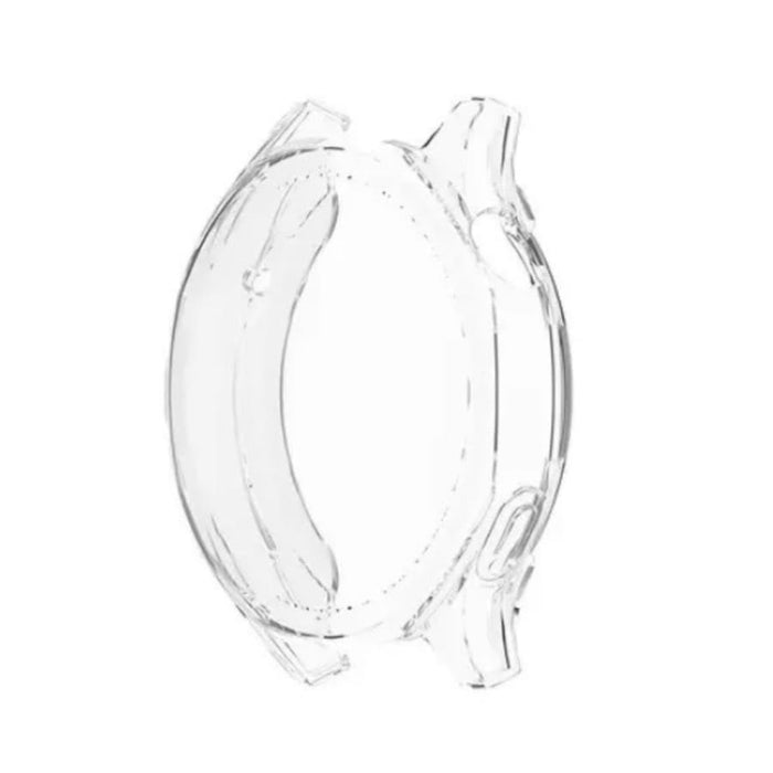 Clear protective case for Huawei GT5 46mm watch, transparent and designed to safeguard the device from scratches and impacts.