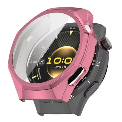 Rose gold protective watch case for Huawei GT6 46mm, designed to fit and protect the smartwatch.