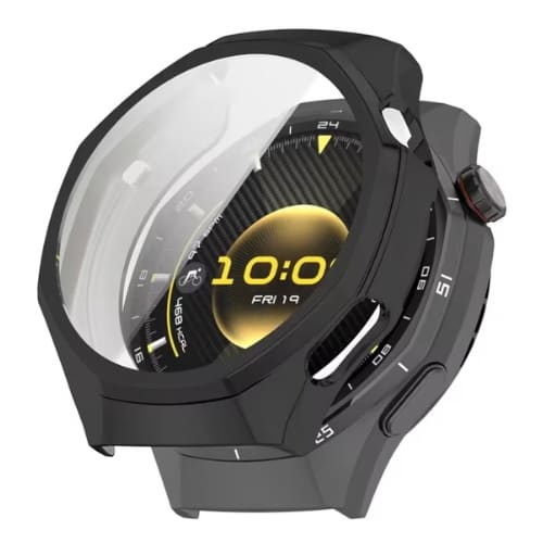 Black protective watch case for Huawei GT6 Pro 46mm, designed to safeguard the smartwatch from scratches and impacts.