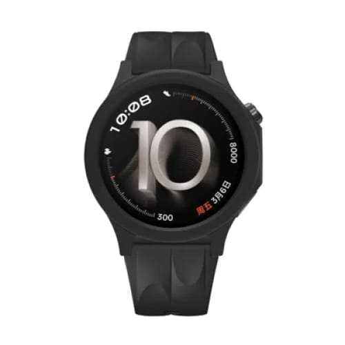 Black silicone protective case for OnePlus Watch 4, designed to shield and fit snugly around the smartwatch.