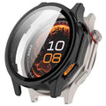 Black protective case for OnePlus Watch 4, designed by That Watch Shop, shown fitted around the smartwatch in the image.