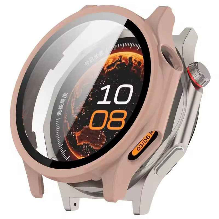 Pink protective case for OnePlus Watch 4, made by That Watch Shop, fits snugly around the smartwatch for durable protection.