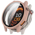 Pink protective case for OnePlus Watch 4, made by That Watch Shop, fits snugly around the smartwatch for durable protection.
