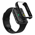Black protective case for Oppo Watch 2 42mm, designed to fit and protect the smartwatch with precise cutouts.