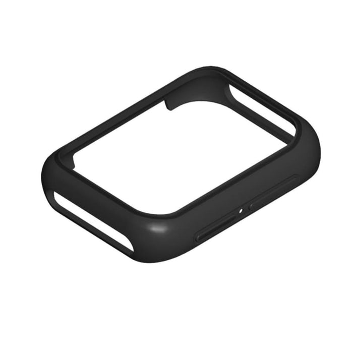 Black protective watch case for Oppo Watch 2 46mm, designed to shield the smartwatch from scratches and impacts.