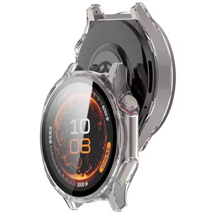 Clear protective case for Oppo Watch X3 by That Watch Shop, showing the transparent, durable watch cover on the device.