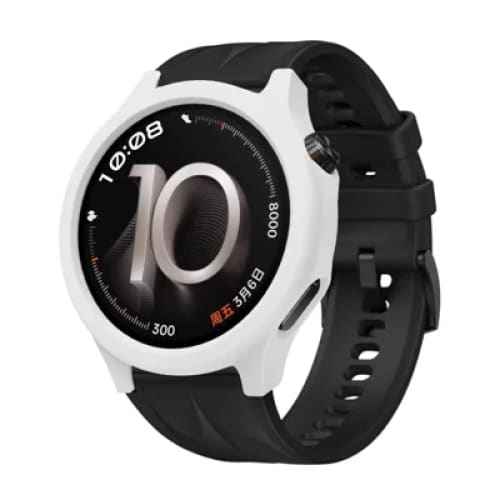 White silicone protective case for Oppo Watch X3, designed to shield the smartwatch from scratches and impacts.