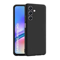 Black protective case and screen protector for Samsung Galaxy A05s by 9eight5, showing the sleek design and precise fit.