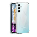 Clear protective case and screen protector for Samsung Galaxy M15 5G by 9eight5, showing the transparent design and precise fit.