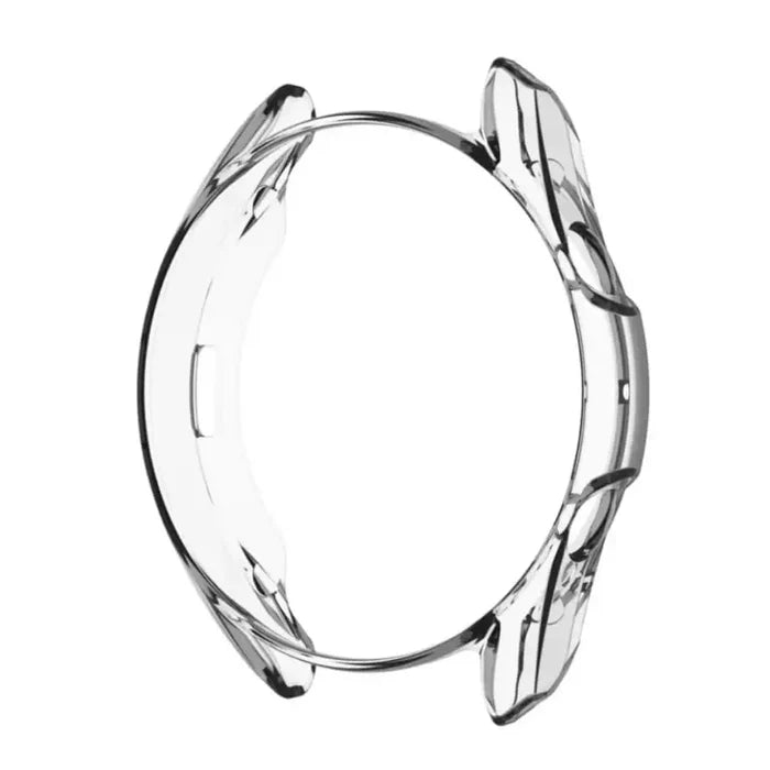 Clear protective case for Samsung Galaxy Watch 3 41mm by Habicare, showcasing the transparent design fitting the smartwatch.