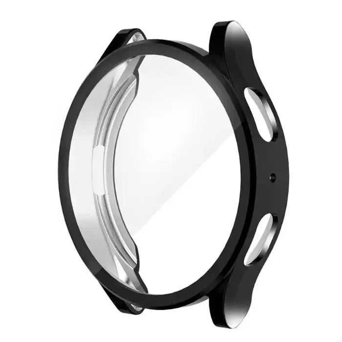 Black Habicare protective case for Samsung Galaxy Watch 6 40mm, made to fit and safeguard the smartwatch.